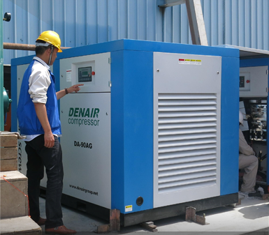 сервисные работы, ремонт и плановое техобслуживание компрессоров DENAIR